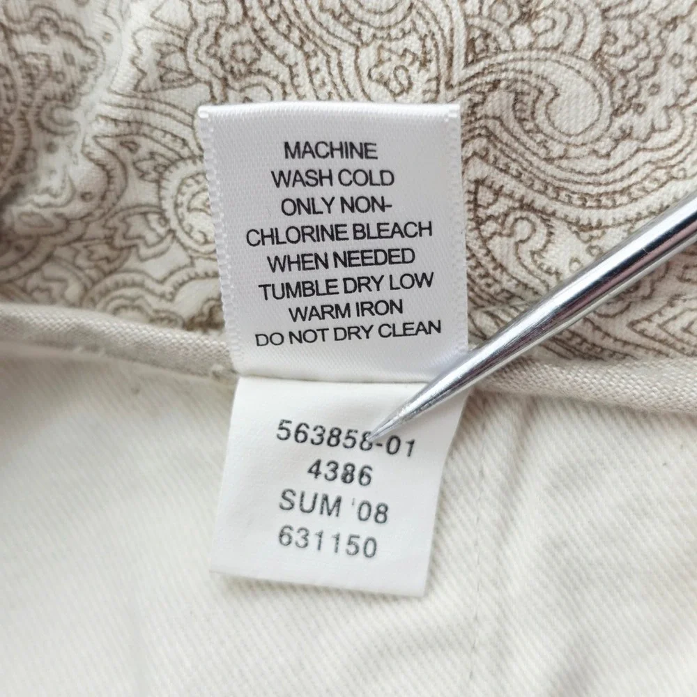 Banana Republic Mens 36X34 Fit 36X33 Tan 100% Linen Pants Flat Front Relaxed Fit